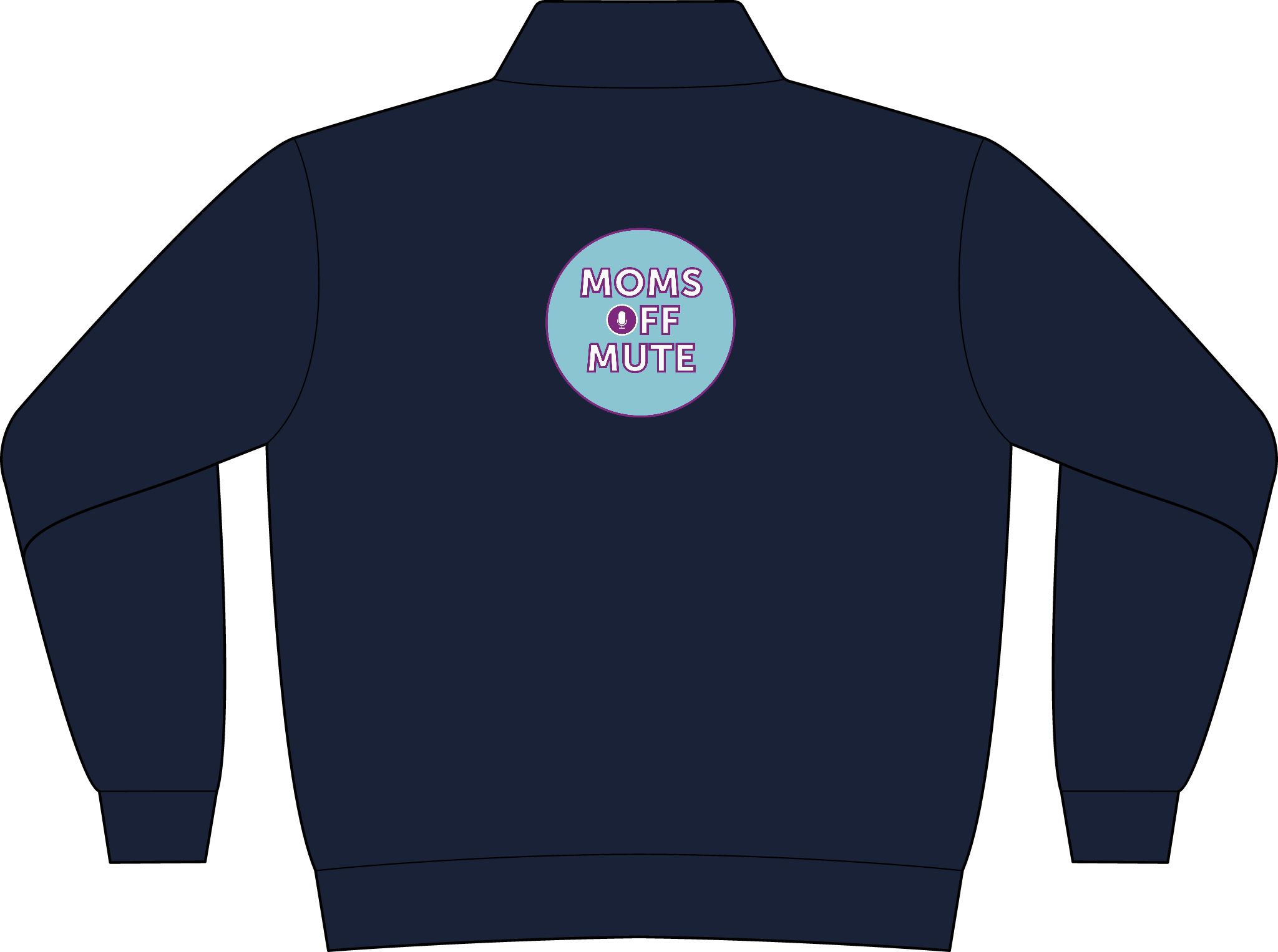 Women's Stencil Half Zip Crew - Image 11